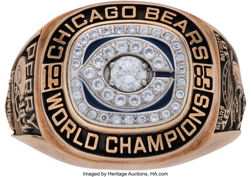 Chicago Bears 1985 William Perry Super Bowl NFL championship ring