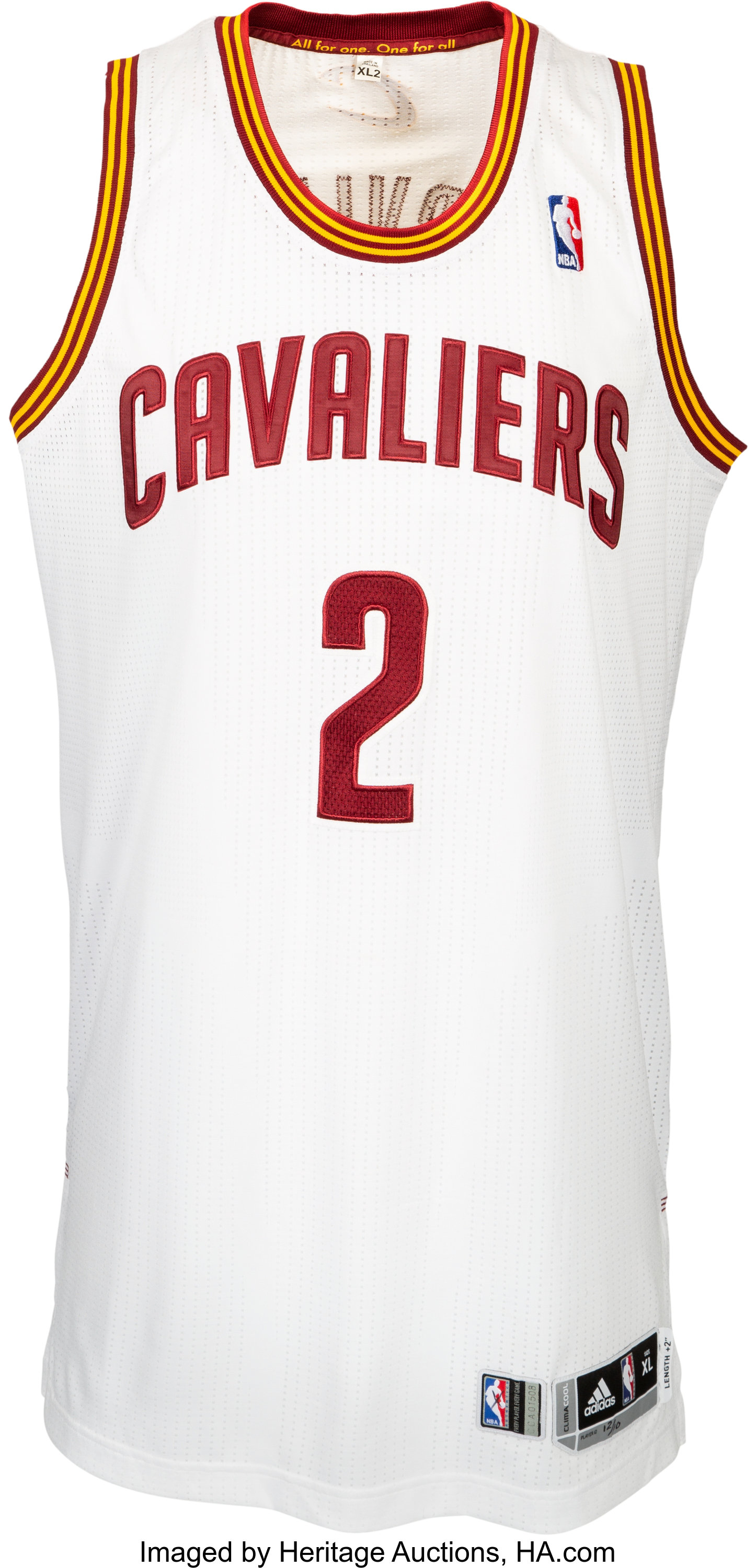 Kyrie Irving Cleveland Cavaliers adidas Net Number T-Shirt - White