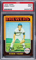 Sold at Auction: (Mint) 1975 Topps Robin Yount Rookie #223