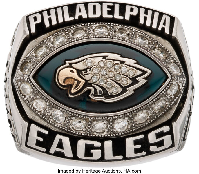 Philadelphia Eagles Logo History - 2004 Philadelphia Eagles Nfc Championship Ring Presented To Staff Lot 56571 Heritage Auctions