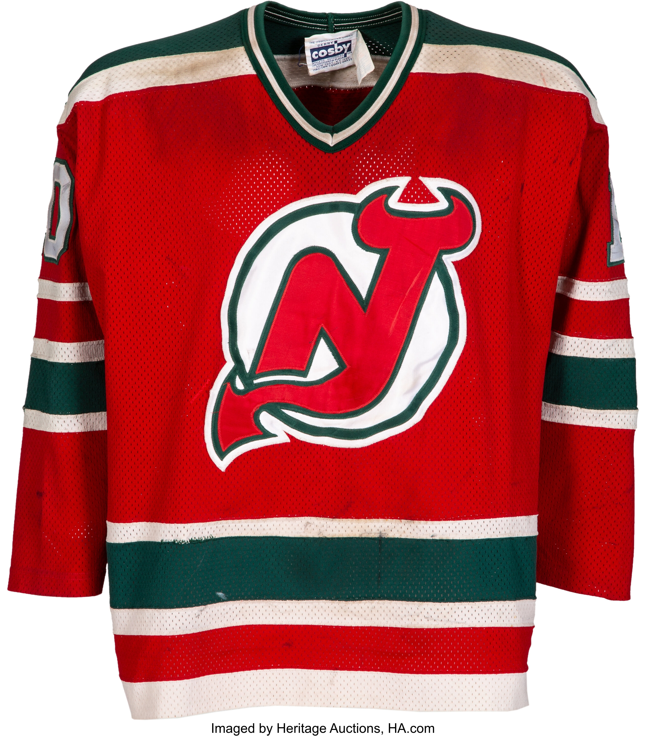 NHL New Jersey Devils 1980-81 uniform and jersey original art