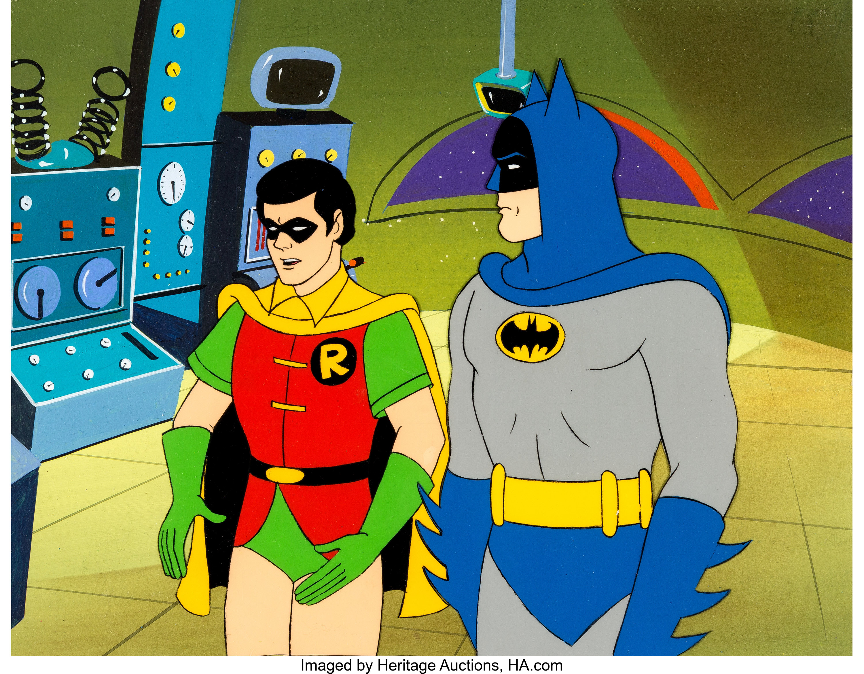 The New Adventures of Batman Batman and Robin Production Cel Setup | Lot  #13190 | Heritage Auctions