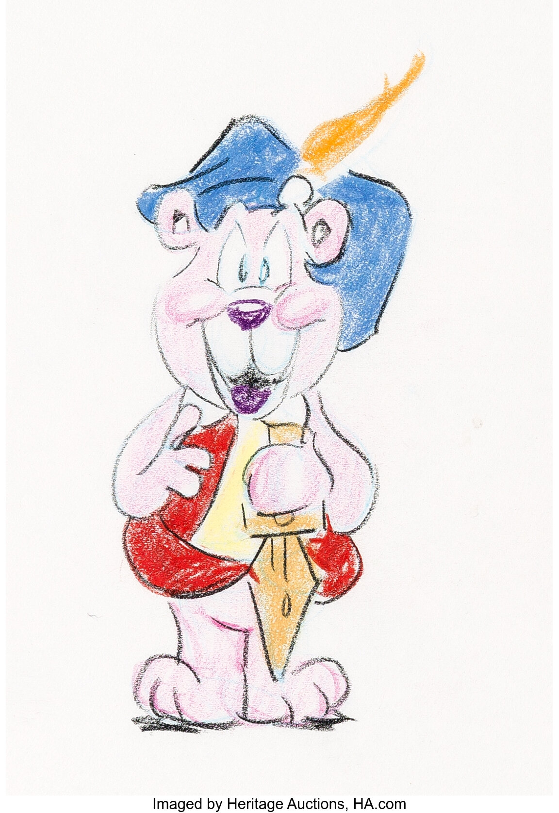 Adventures of the Gummi Bears Cubbi Toothbrush Concept Design Art | Lot  #13205 | Heritage Auctions