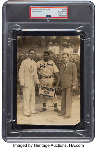 Rare Photo of Josh Gibson at Auction