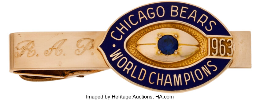 1963 CHICAGO BEARS FOOTBALL WORLD CHAMPIONSHIP RING - Buy and Sell