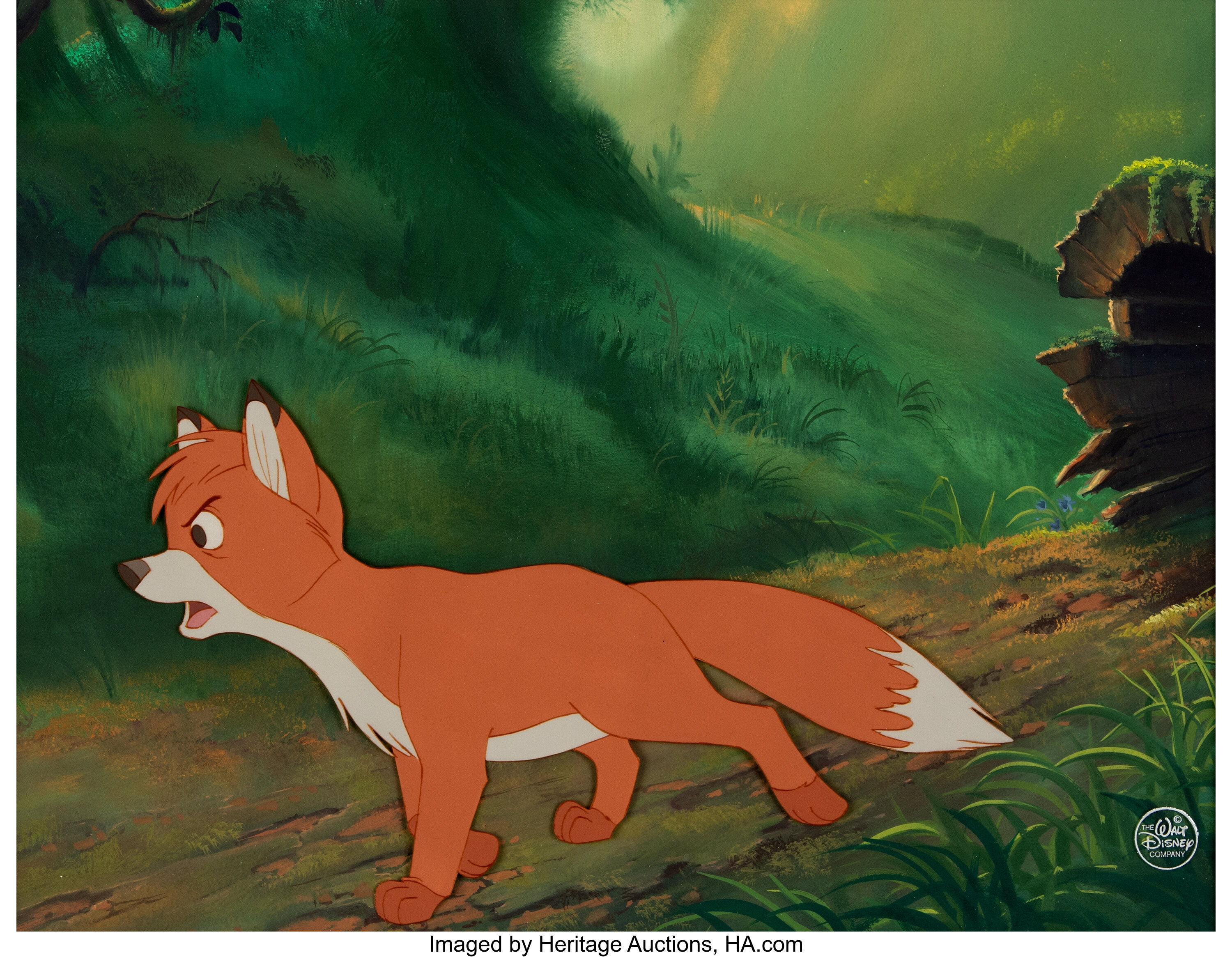 The Fox And The Hound Tod Production Cel Setup Walt Disney Lot Porn Sex Picture