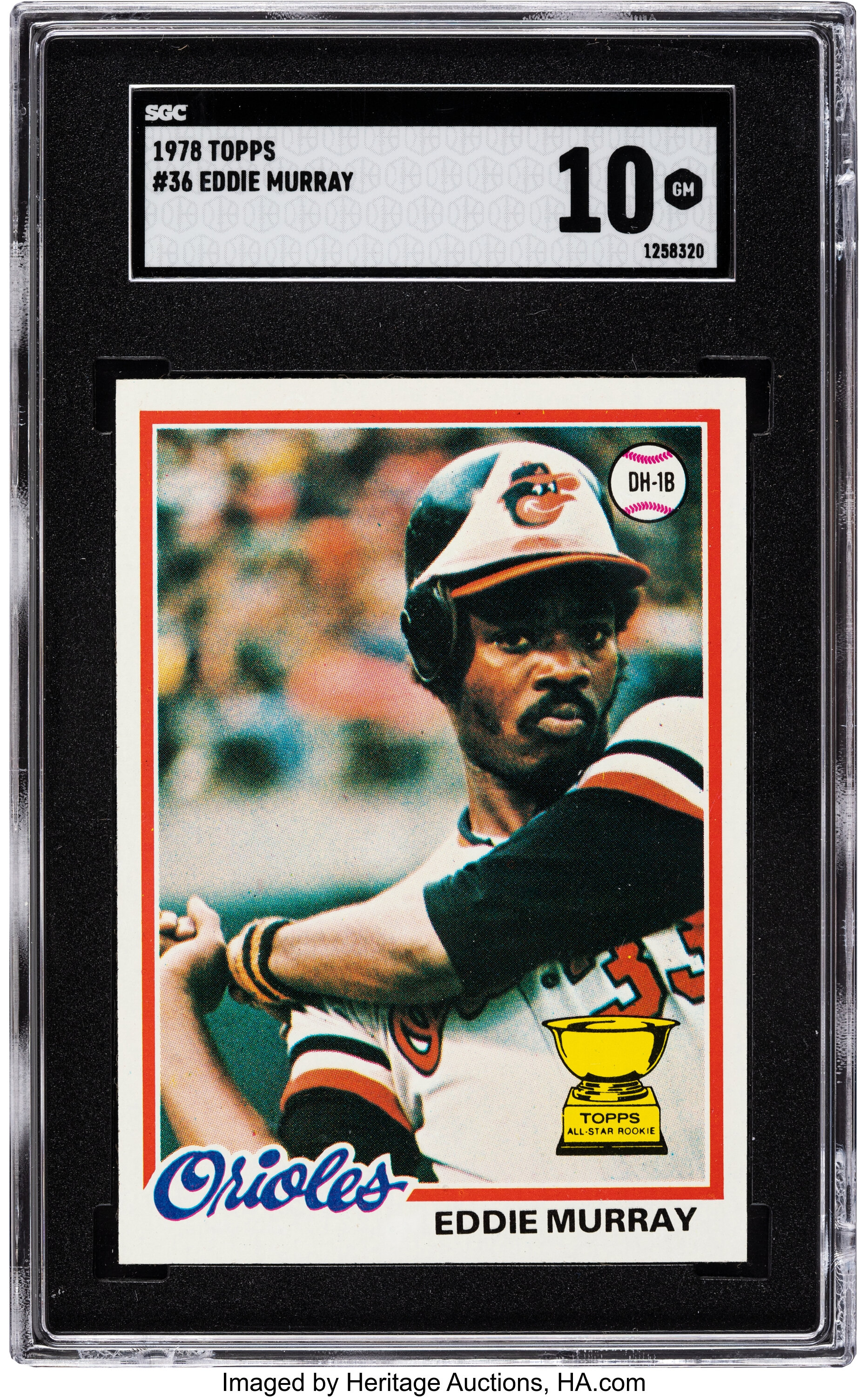 1978 Topps Eddie Murray #36 SGC Gem Mint 10 - Pop Two, None | Lot #56279 |  Heritage Auctions