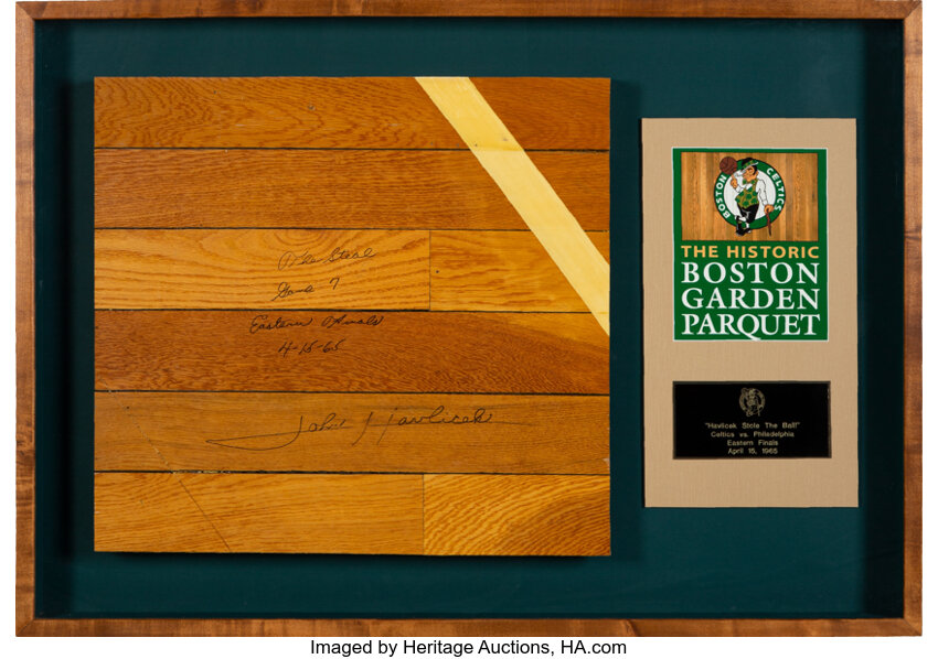 1965 Boston Garden Parquet Floor Section Where Havlicek