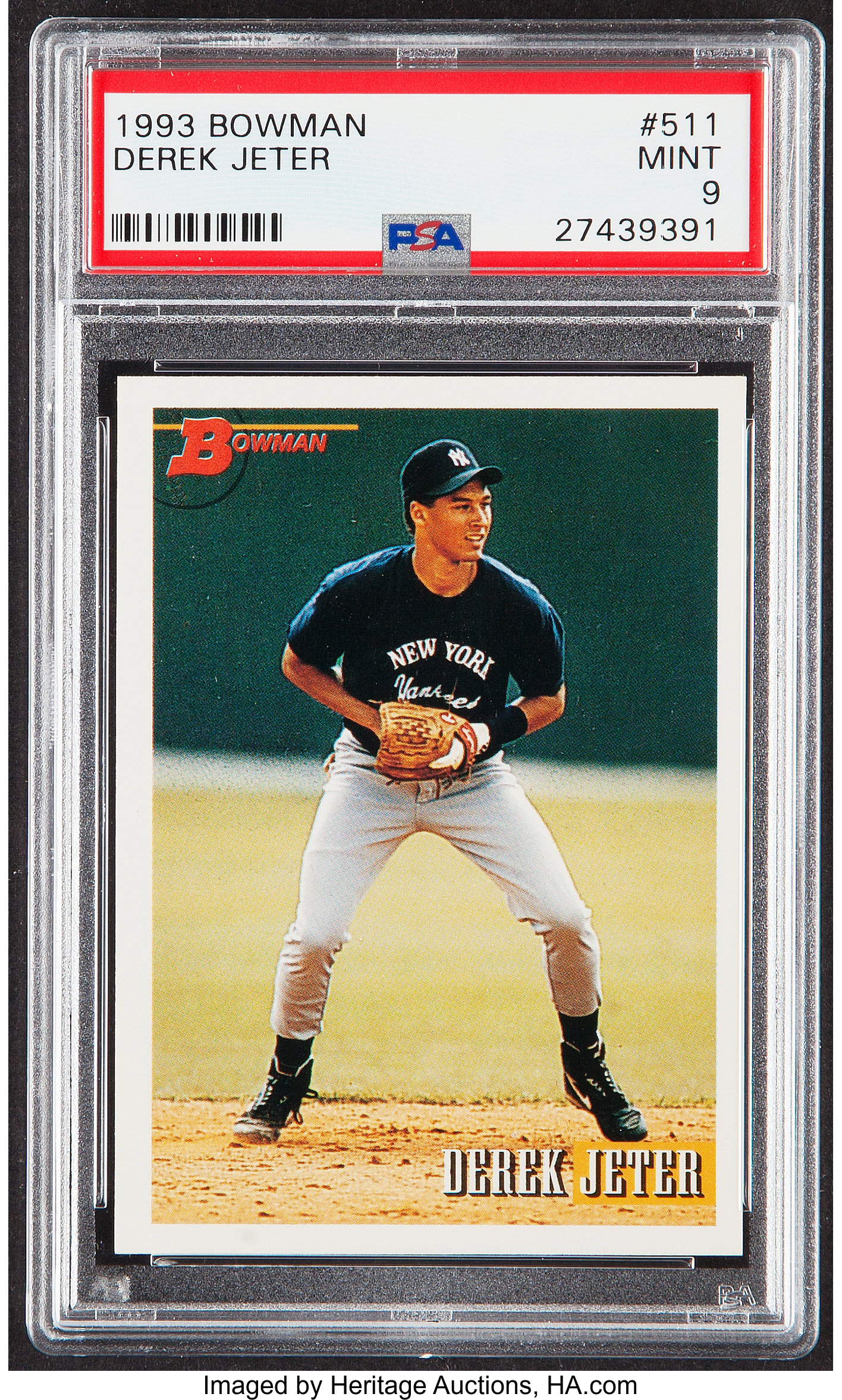 1993 Bowman Derek Jeter #511 PSA Mint 9.... Baseball Cards Singles | Lot  #44124 | Heritage Auctions