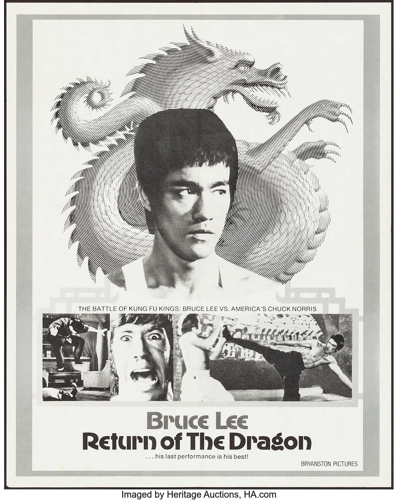 Return of the Dragon & Other Lot (Bryanston, 1974). Folded, Very | Lot ...