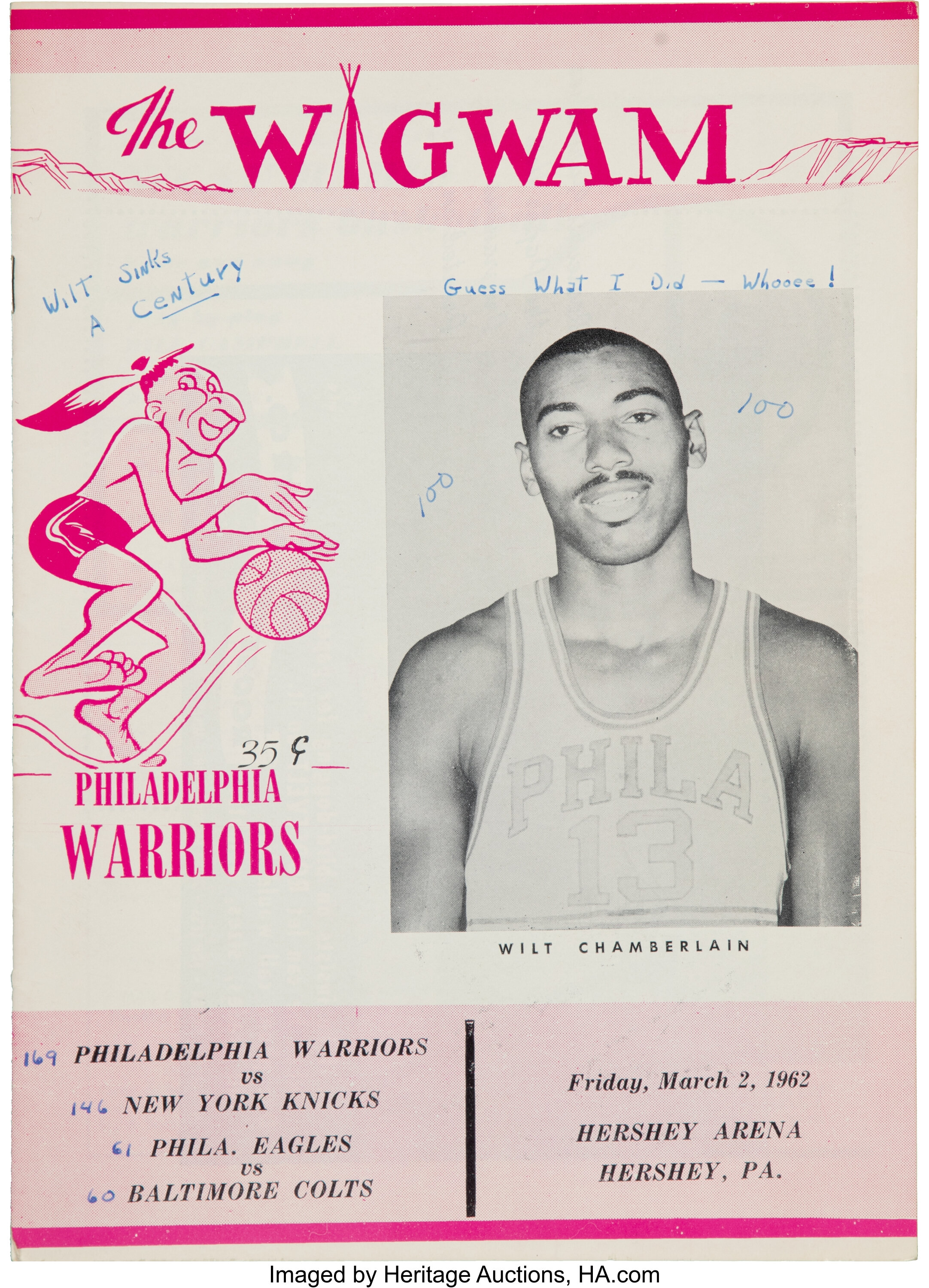 NBA History on X: WILT CHAMBERLAIN 100 pts - 3/2/1962 78 pts - 12