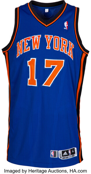 2011-12 Jeremy Lin Game Worn New York Knicks Jersey--Photo Matched