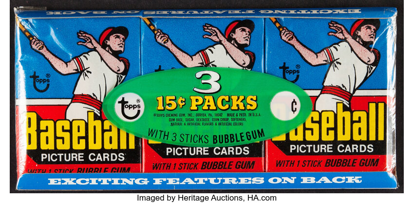 1977 Topps Baseball Wax Pack Box