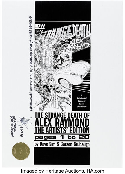 Memorabilia:Comic-Related, Dave Sim The Strange Death of Alex Raymond 