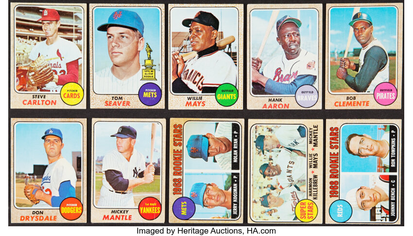 1968 Topps Baseball Complete Set (598). Baseball Cards Sets