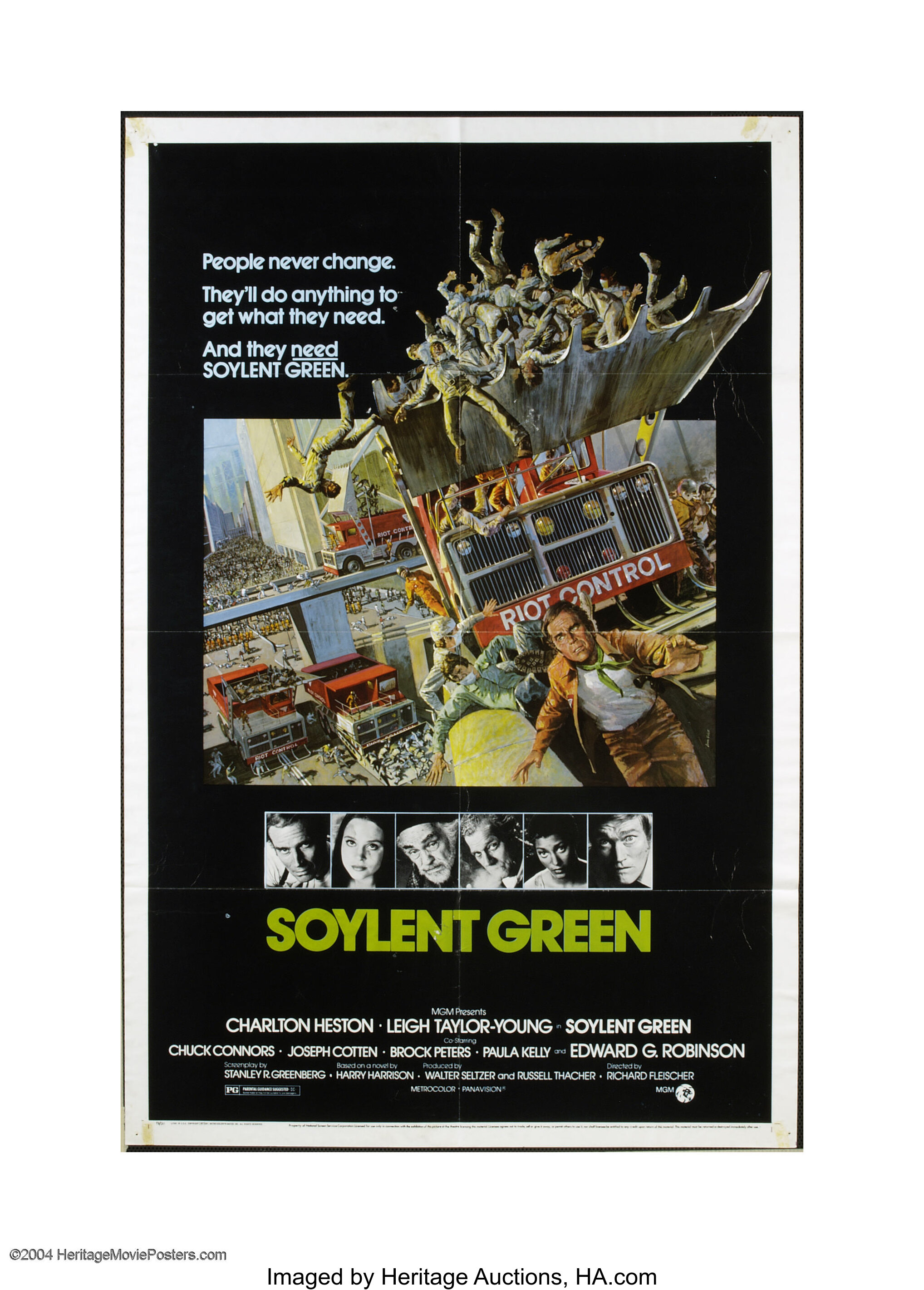 Soylent Green (MGM, 1973).... Movie Posters Science Fiction | Lot ...
