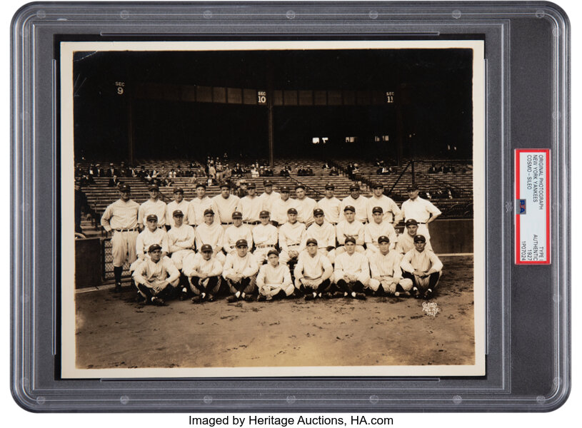 1927 New York Yankees Team Photograph, PSA/DNA Type 2. Baseball