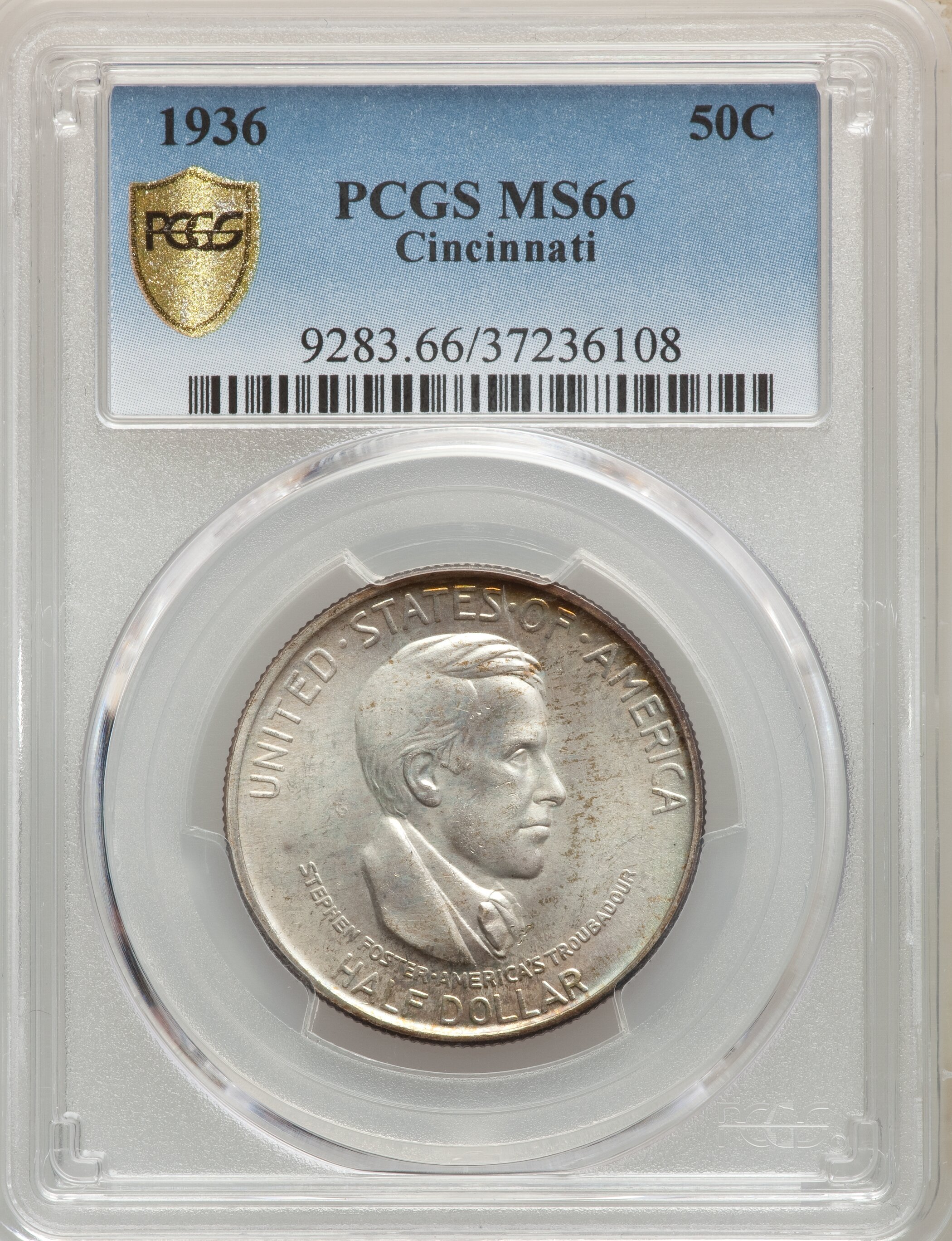 1936 50c Cincinnati Ms66 Pcgs Pcgs Population 168 24 Ngc Lot Heritage Auctions