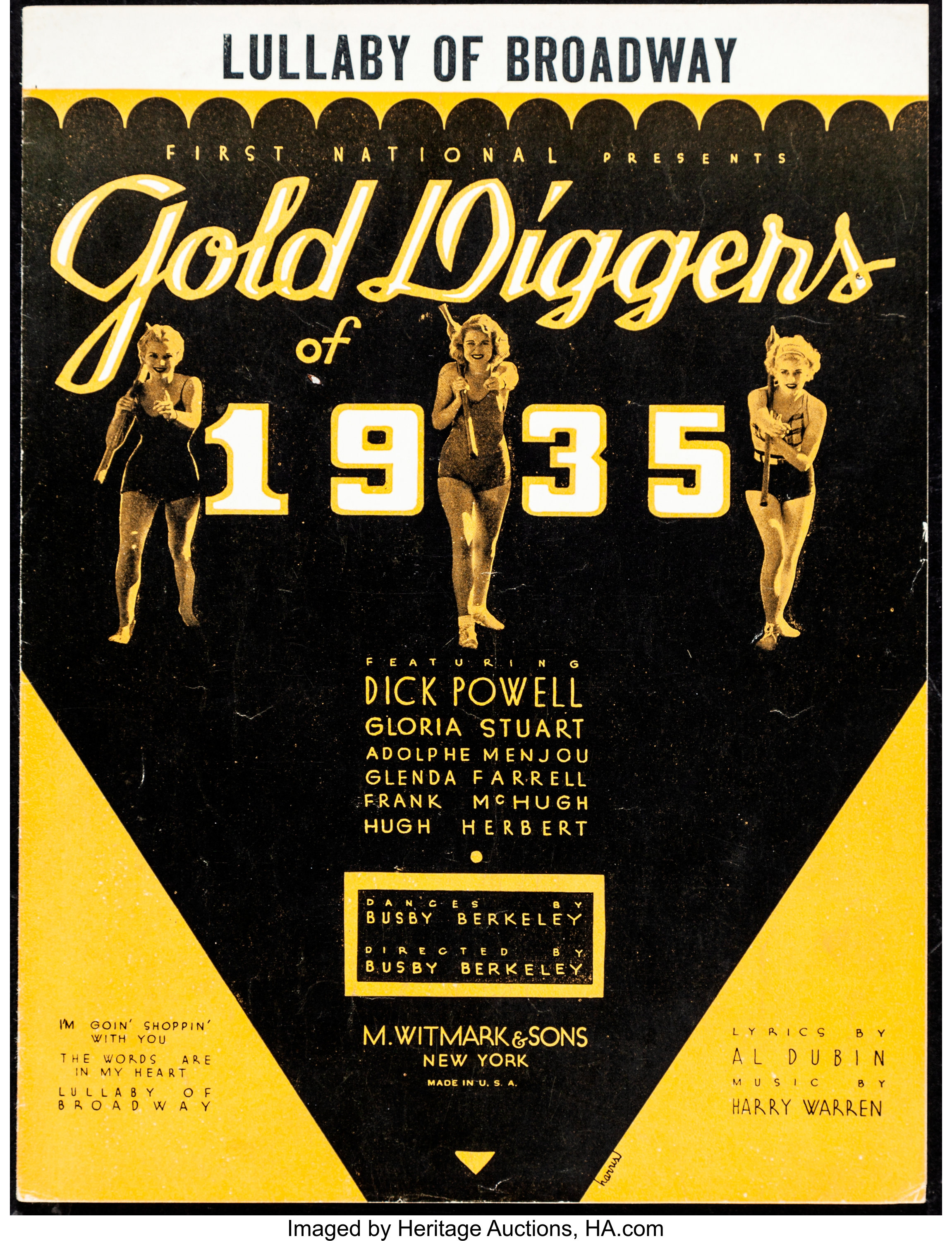 Gold Diggers of 1935 (Warner Brothers, 1935). Fine/Very Fine