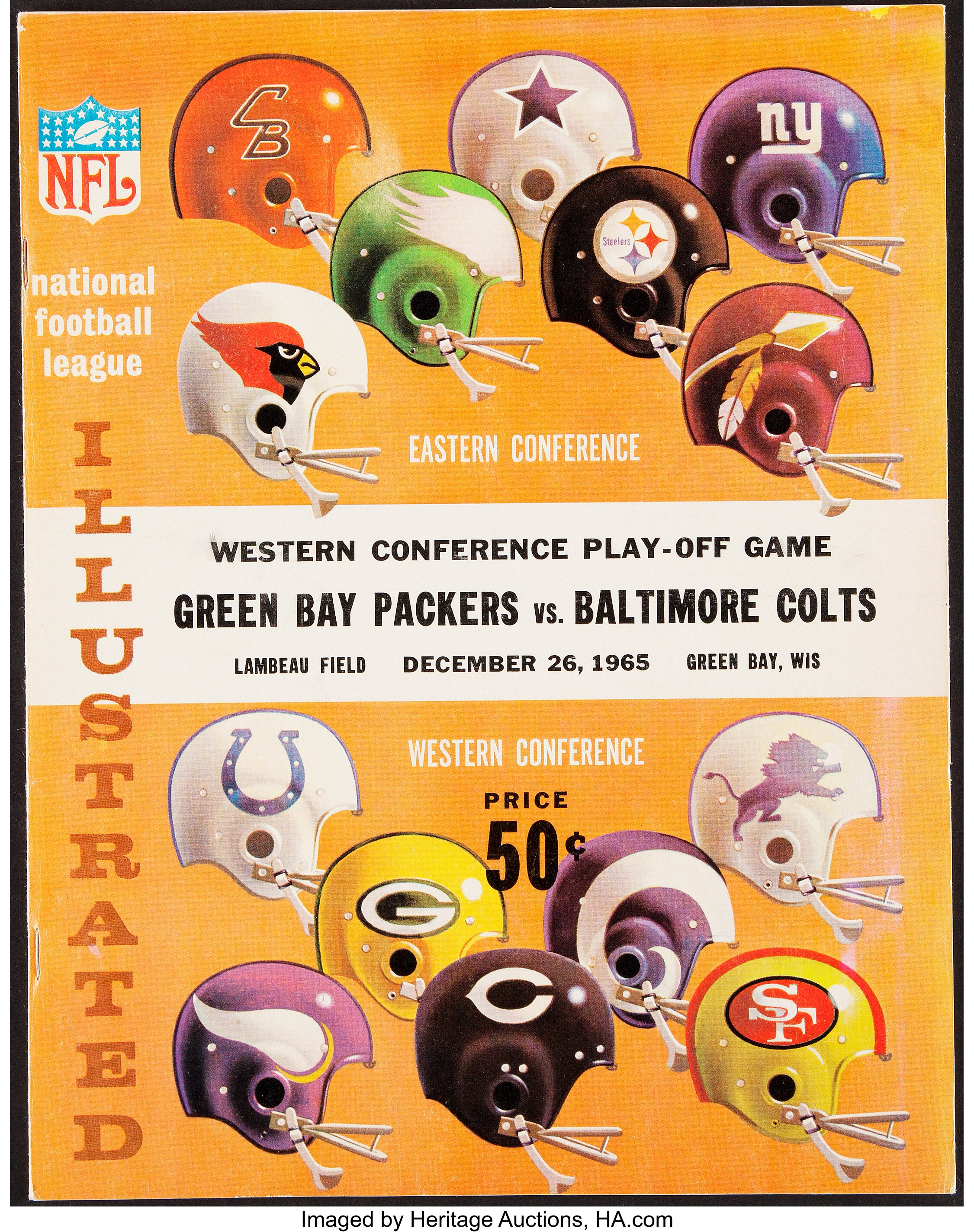 1965 PACKERS vs. COWBOYS game program 10-24-1965 Milwaukee County Stadium