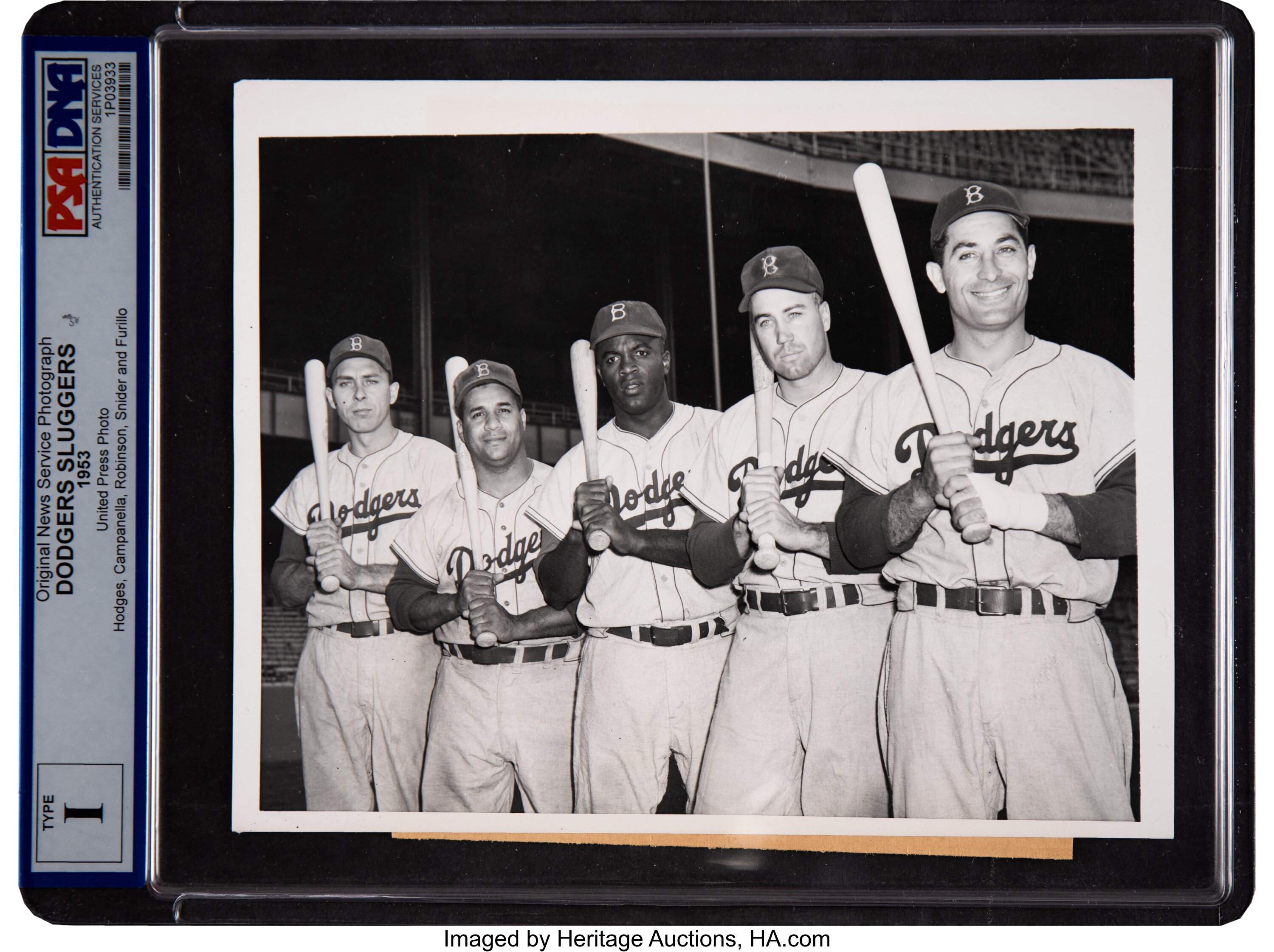 Snider Campanella Newcombe Hodges 1955 Brooklyn Dodgers Composite Photo 11X14 