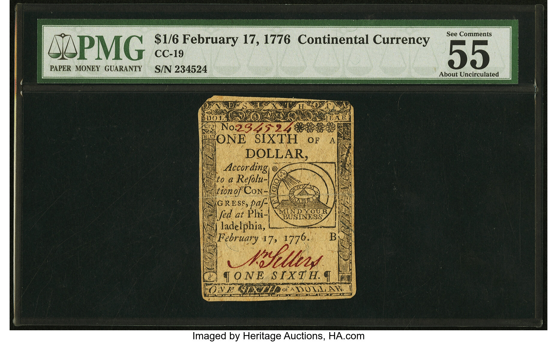 Continental Currency: February 17, 1776