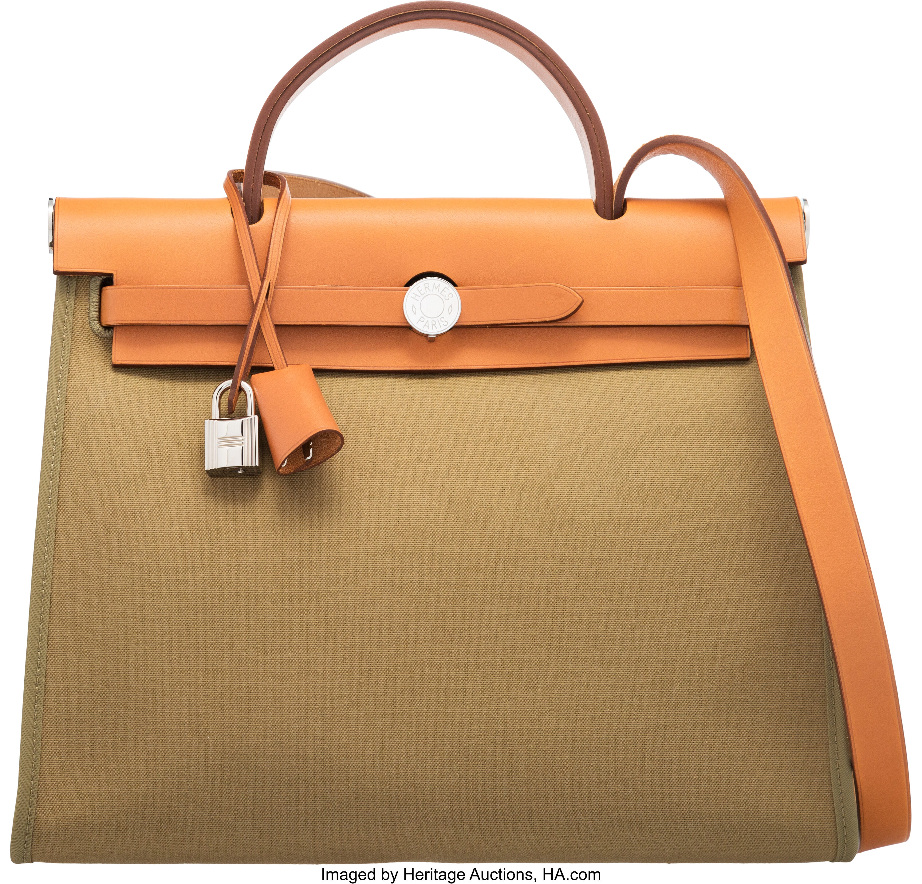 HERMES HERBAG 31 FEU/NATURE