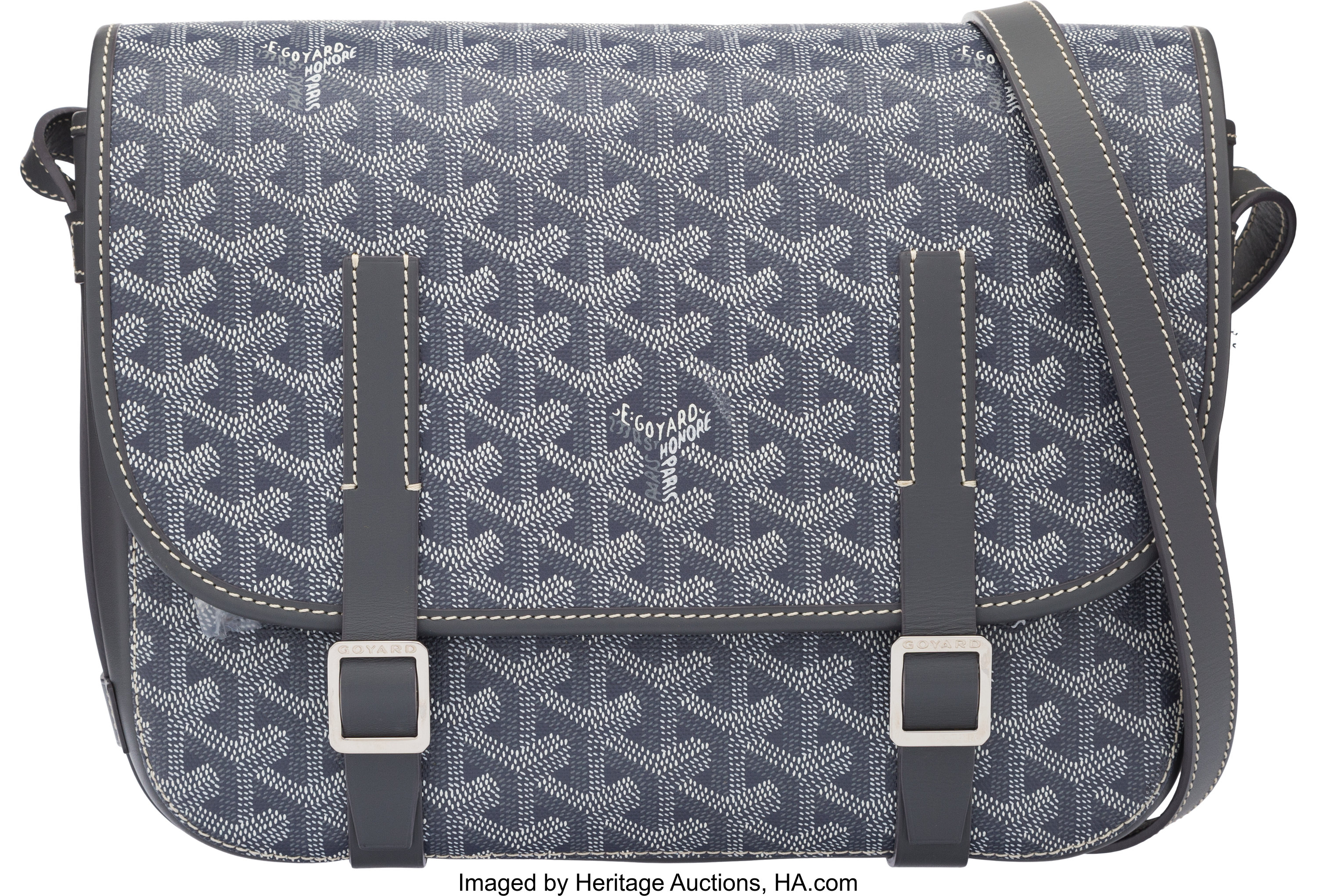 Goyard Belvedere MM Messenger Bag Grey