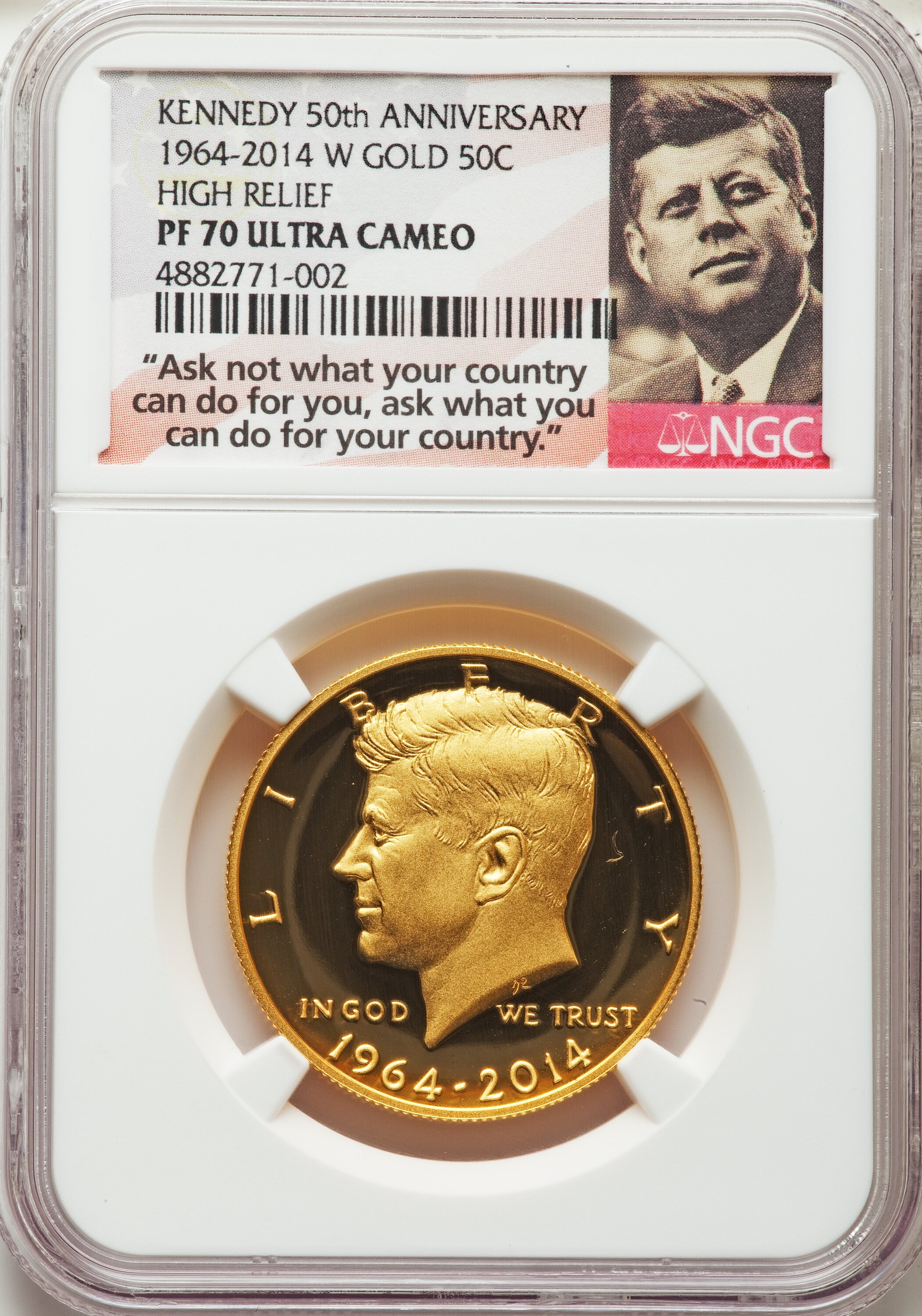 Sold at Auction: Kennedy ￼ 50th Anniversary 1964–2014 ￼ W Gold