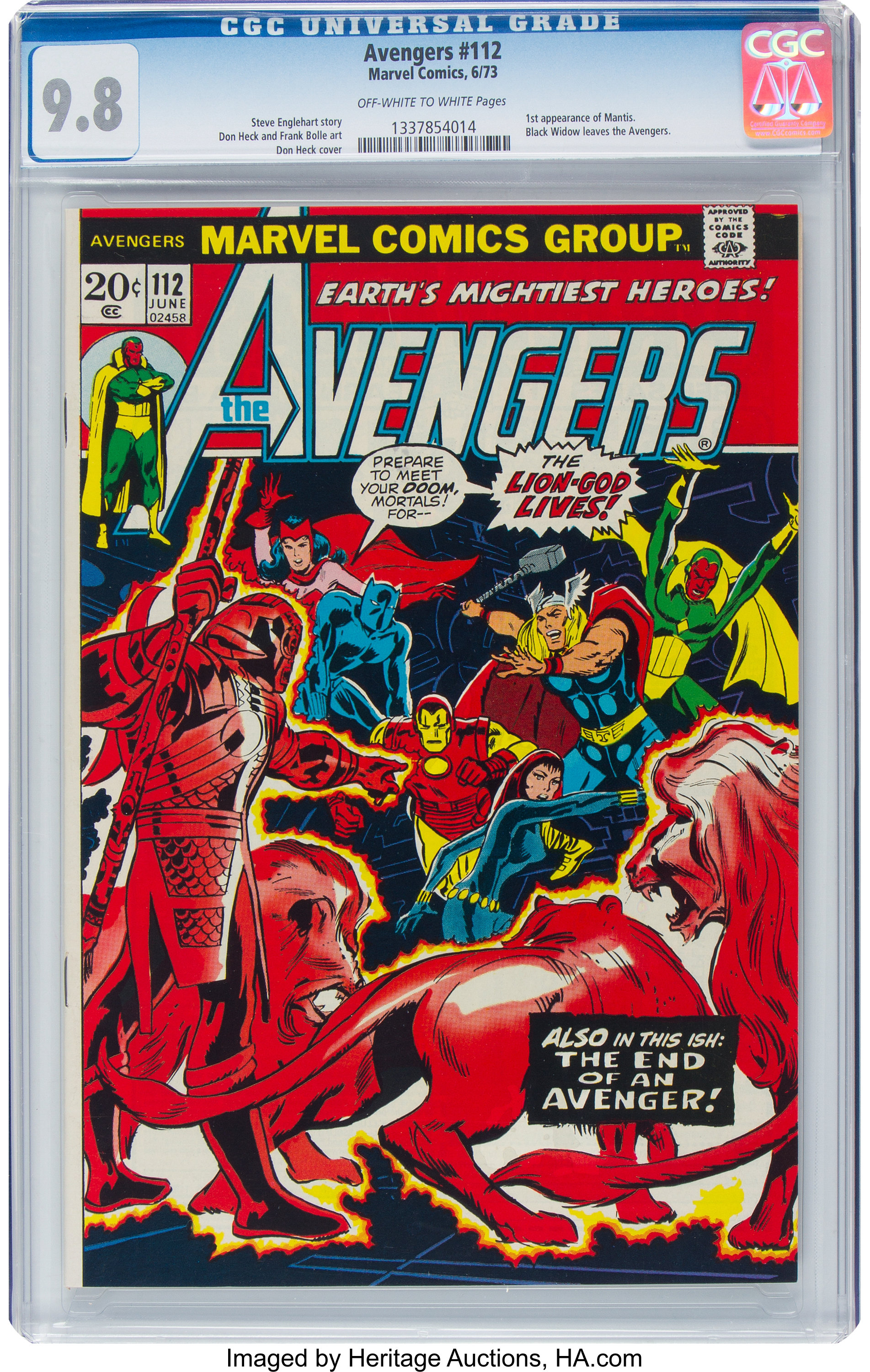 How Much Is The Avengers 112 Worth? Browse Comic Prices Heritage