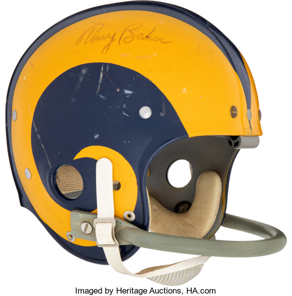 TWO Vintage 1987 ERA Official NFL Helmet Pins - Los Angeles RAMS
