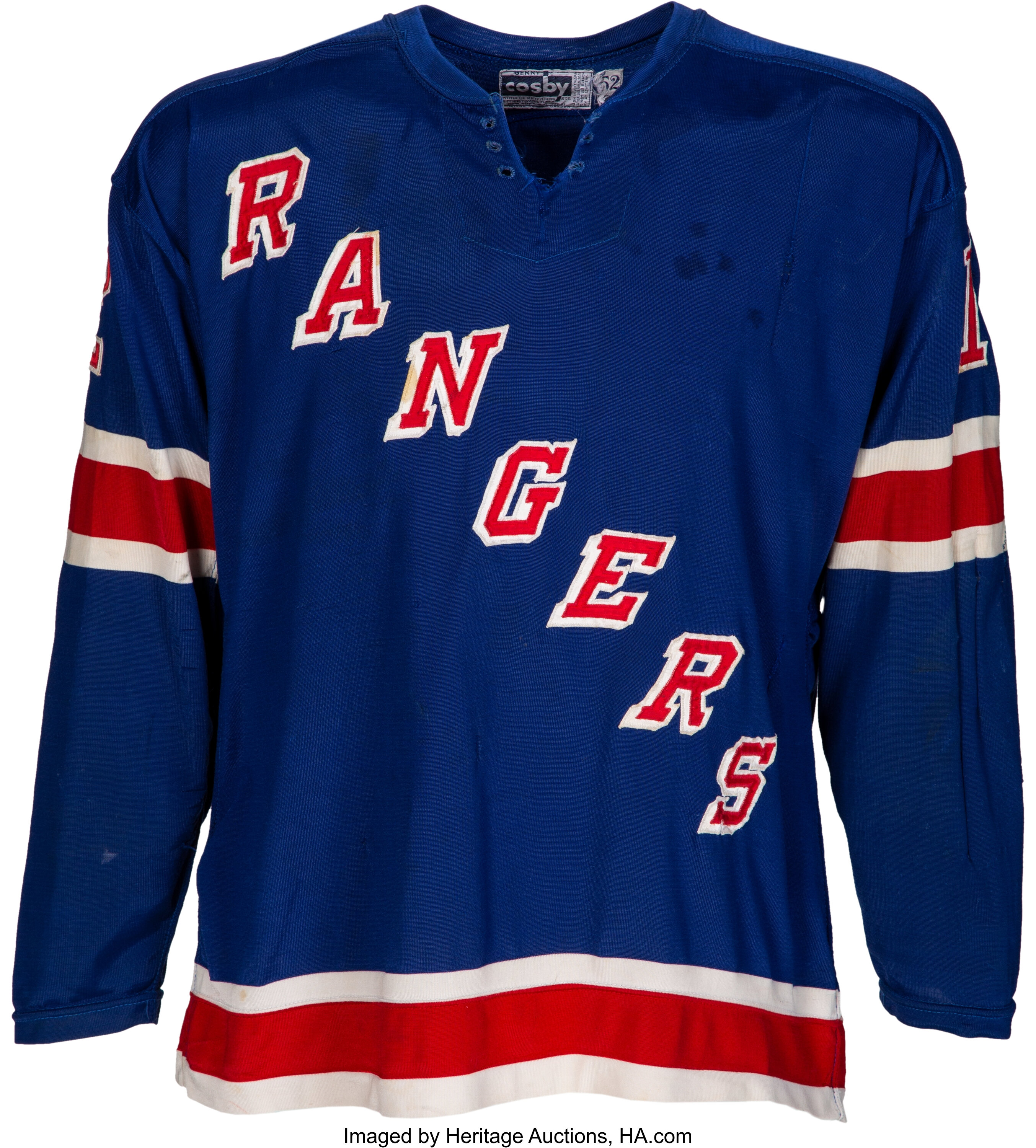 New York Rangers 1976-77 jersey artwork, This is a highly d…