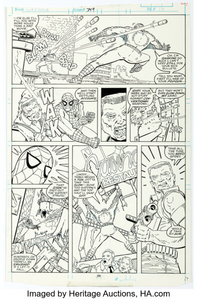 Jeff Purves And Terry Austin The Incredible Hulk 349 Story Page 17 Lot Heritage Auctions