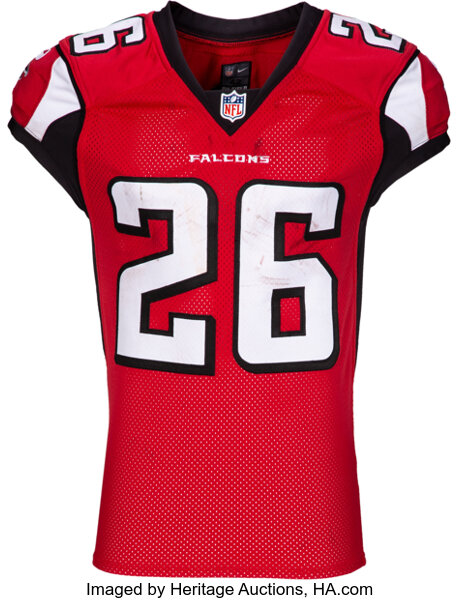 2016 Tevin Coleman Game Worn Unwashed Atlanta Falcons Jersey Lot 53906 Heritage Auctions