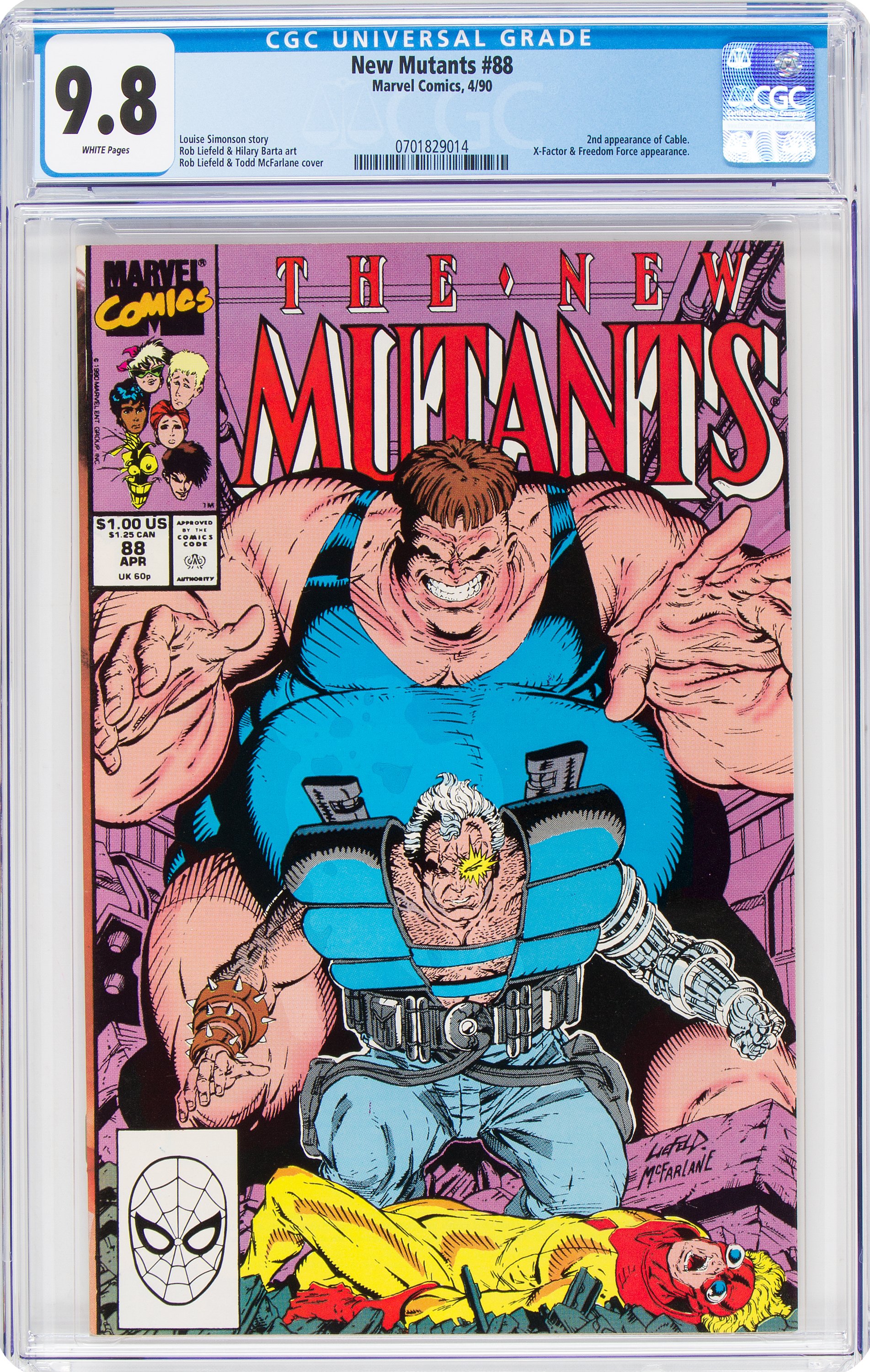 NEW MUTANTS #2 CGC 9.4 OW/WH PAGES