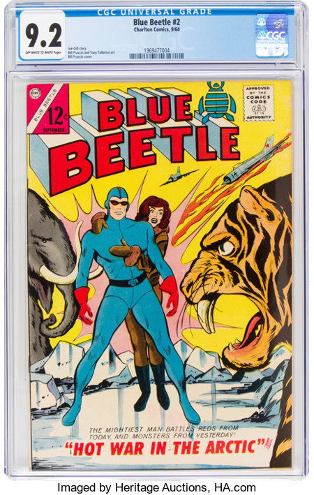 Cedar Chest Comics - Blue Beetle #2 CGC graded 8.5 - origin (new) and  death of (old) Blue