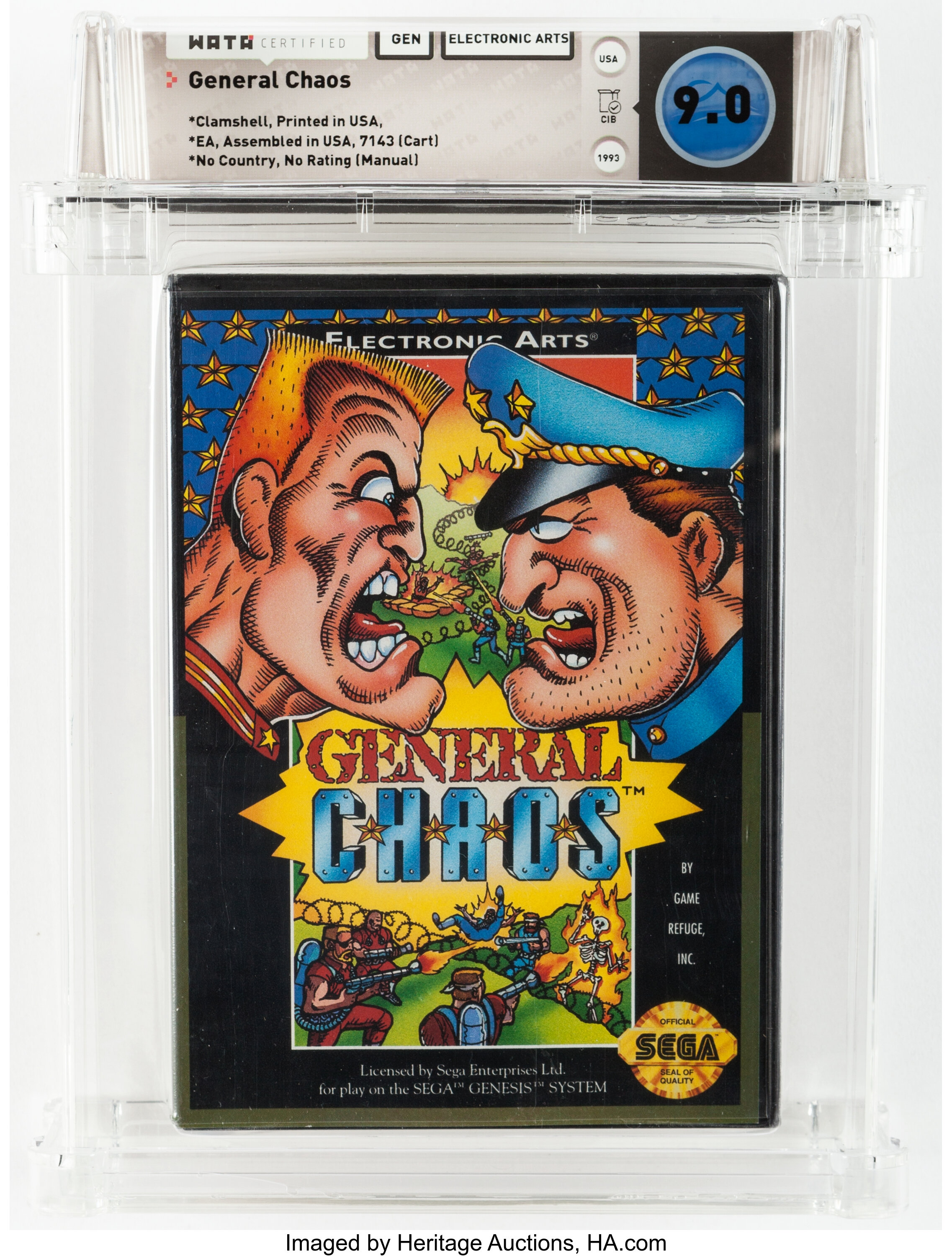 General Chaos (Genesis, Electronic Arts, 1993, USA) Wata 9.0 CIB | Lot  #15253 | Heritage Auctions