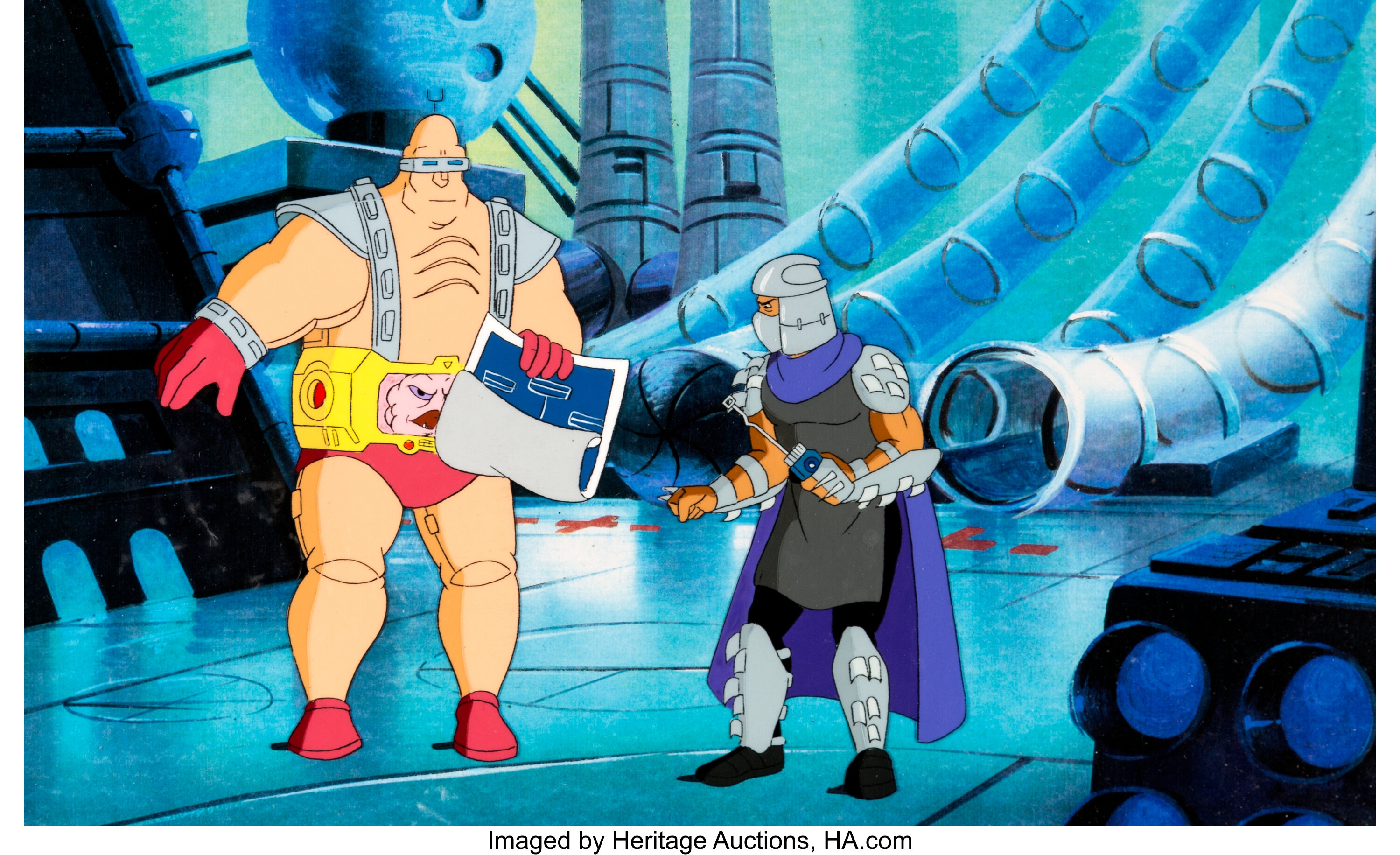 Teenage Mutant Ninja Turtles Shredder and Krang Production Cel | Lot ...