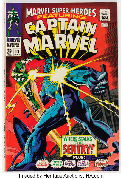 Silver Age (1956-1969):Superhero, Marvel Super-Heroes #13 (Marvel, 1968) Condition: FN-....
