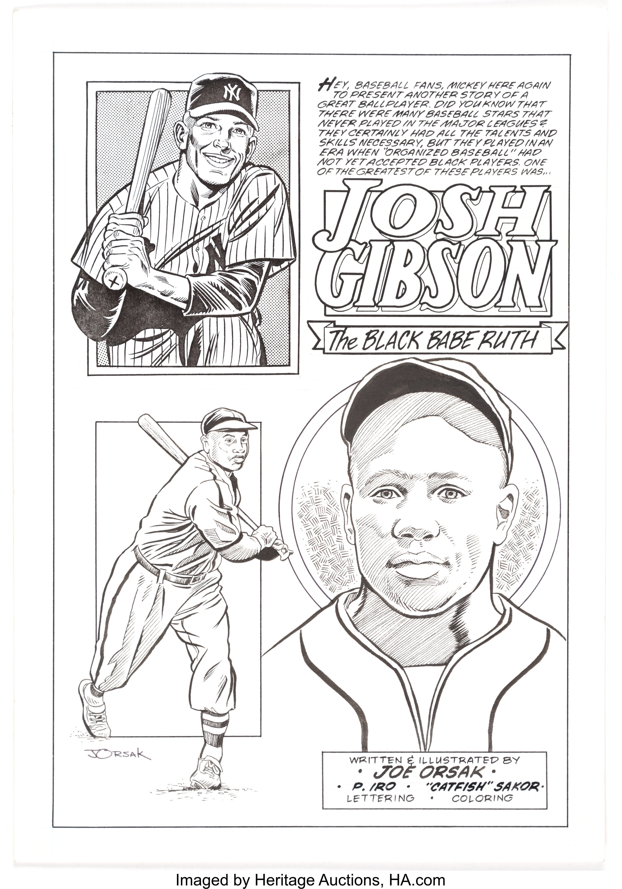 Rare Photo of Josh Gibson at Auction