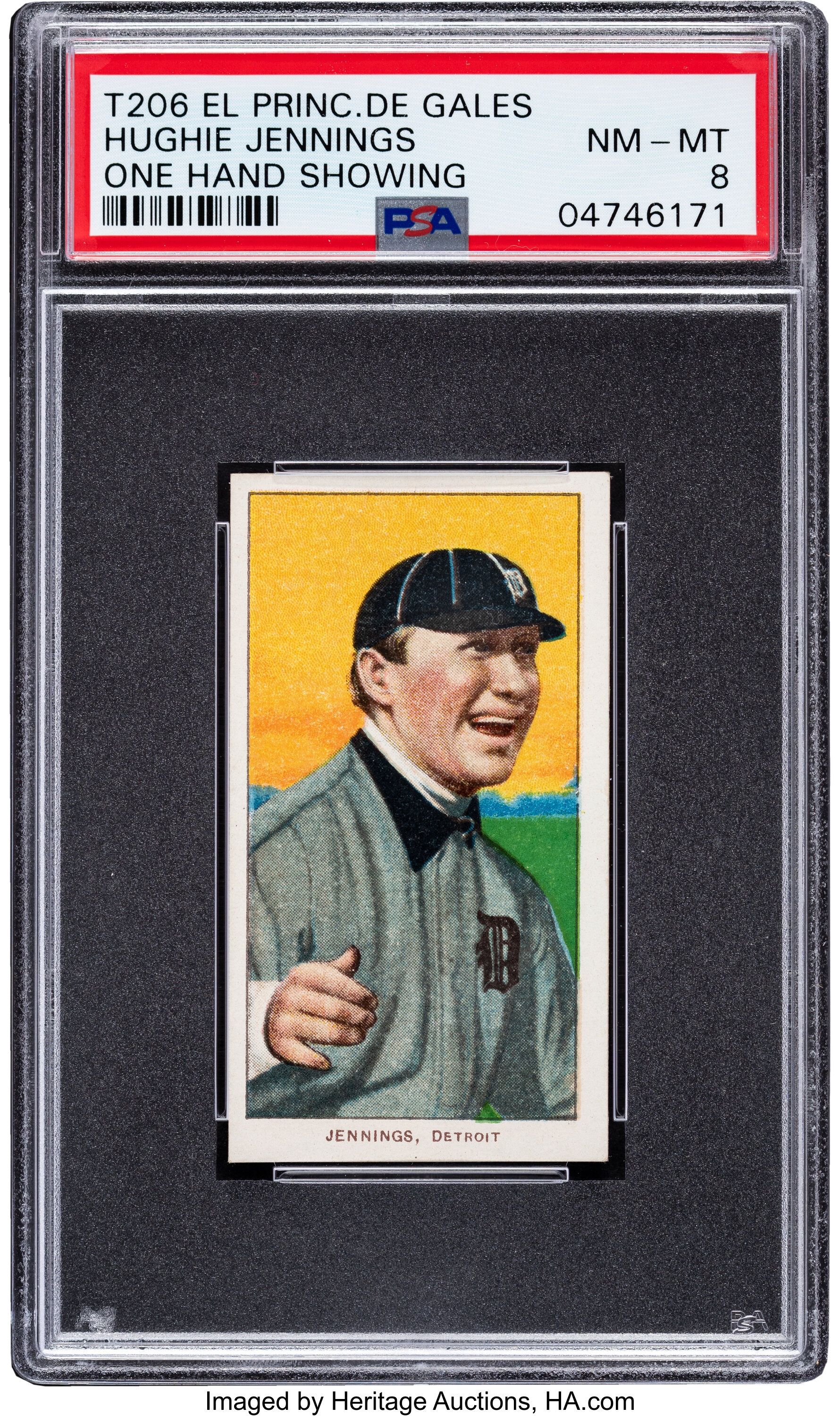 Hughie Jennings, Detroit Tigers, baseball card portrait]