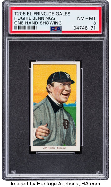 Hughie Jennings, Detroit Tigers, baseball card portrait]