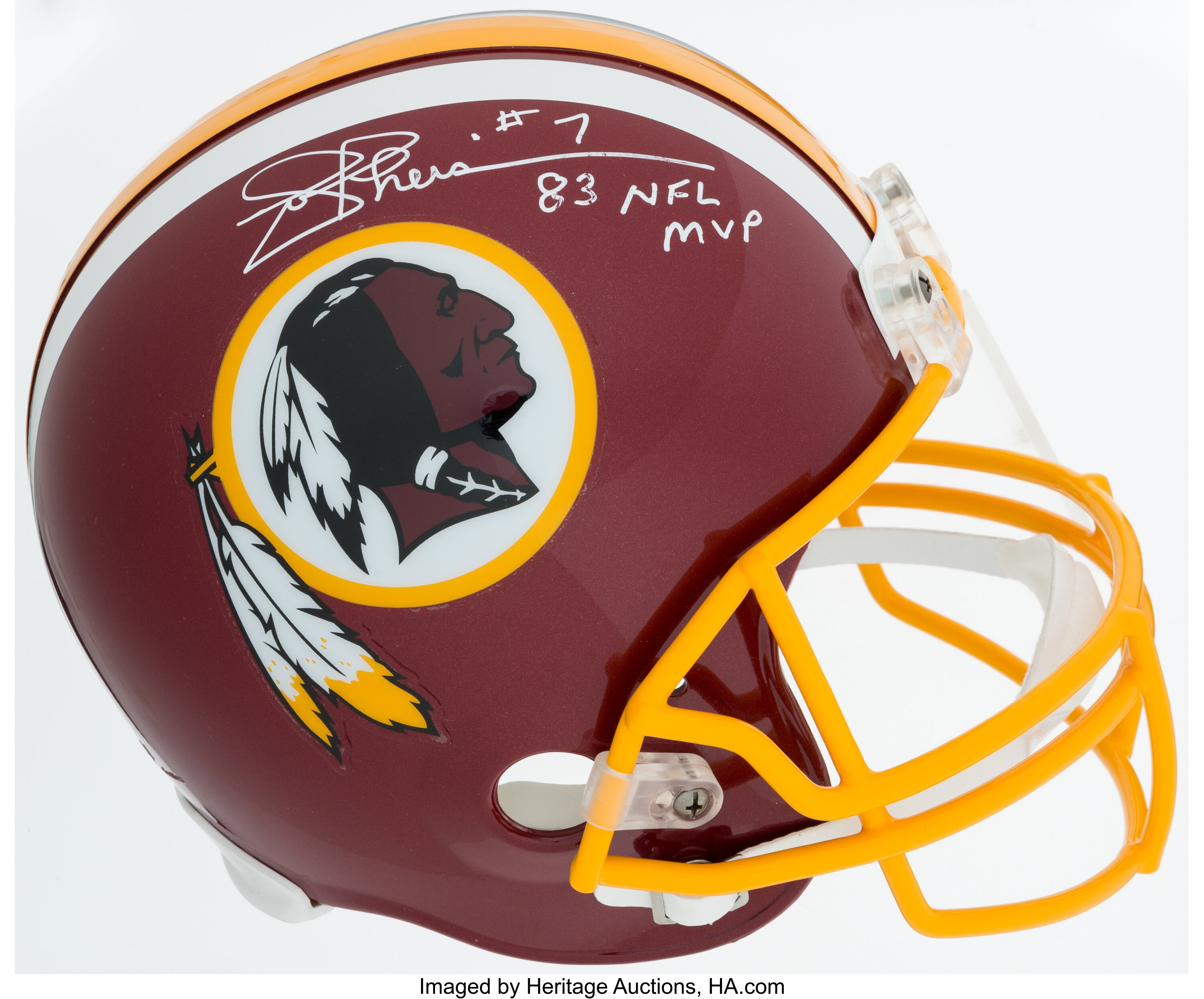 Joe Theismann Signed Washington Redskins Helmet. Football, Lot #44160