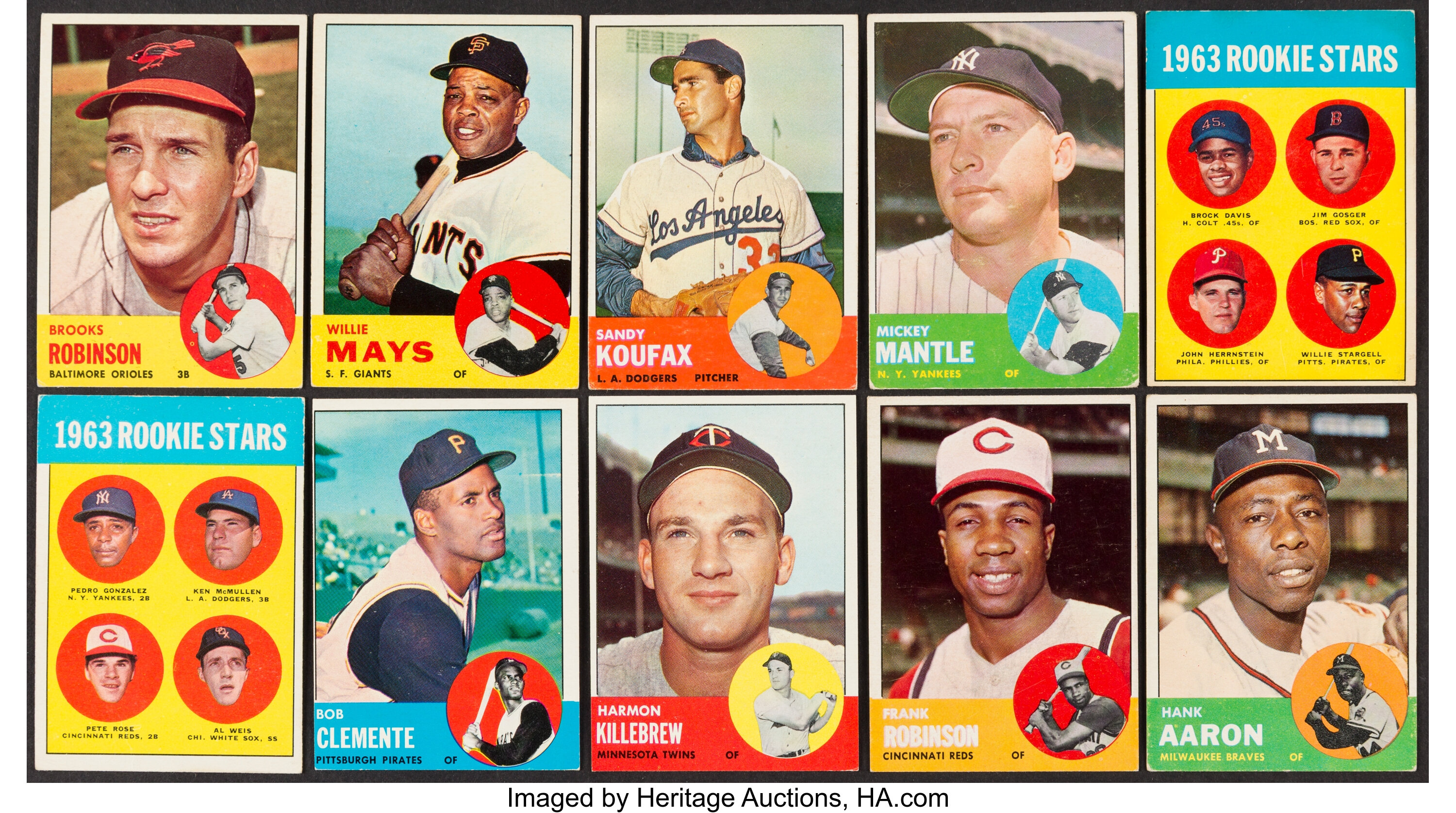 1963 Topps Baseball Complete Set (576). ... Baseball Cards Sets | Lot ...