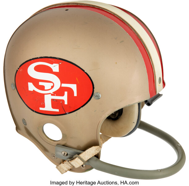 Mid 1960's George Mira Game Worn San Francisco 49ers Helmet