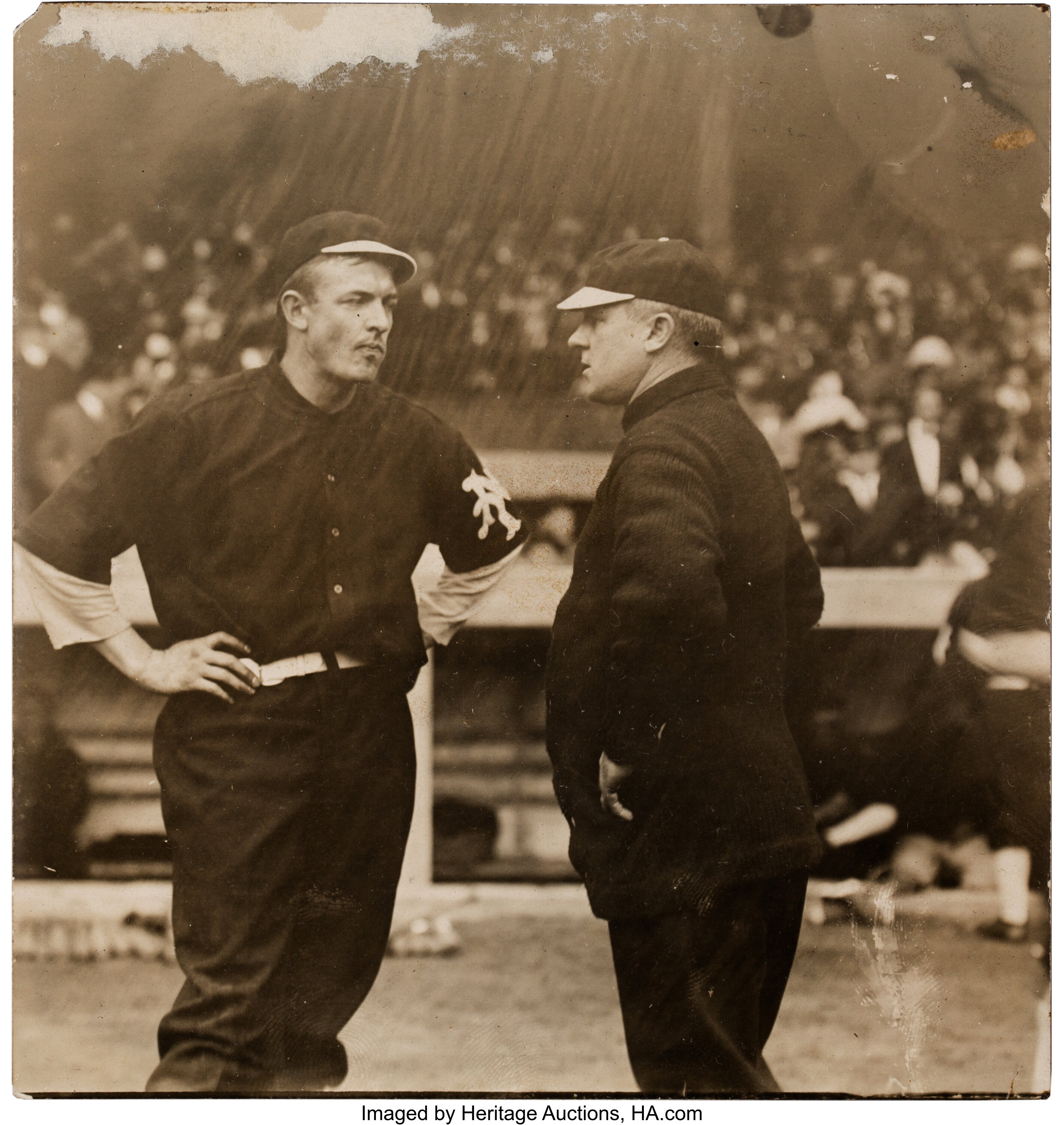 The Giants wore throw-back uniforms of the 1912 New York Giants