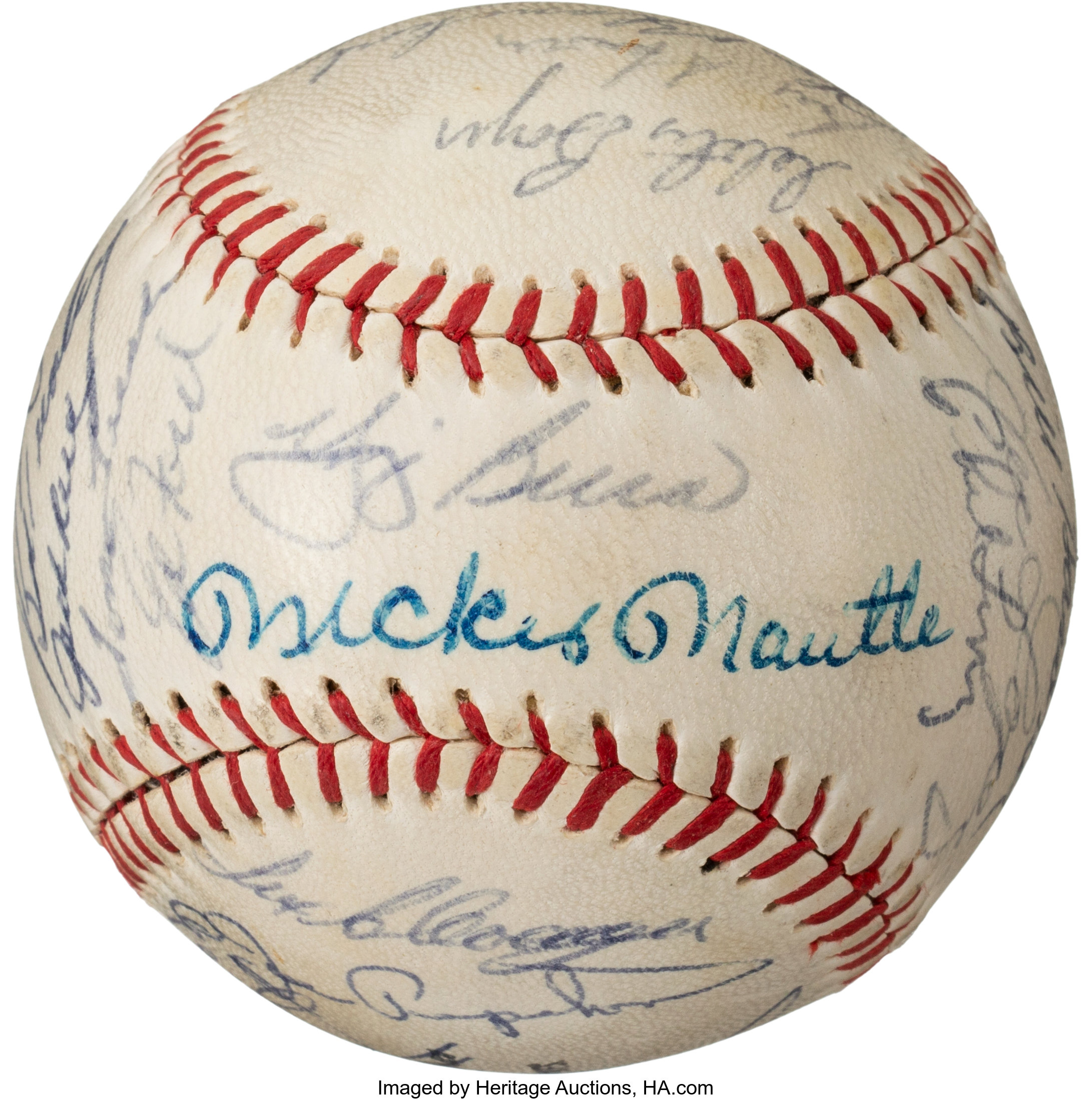 Lot Detail - 1962 New York Yankees Team Signed Baseball