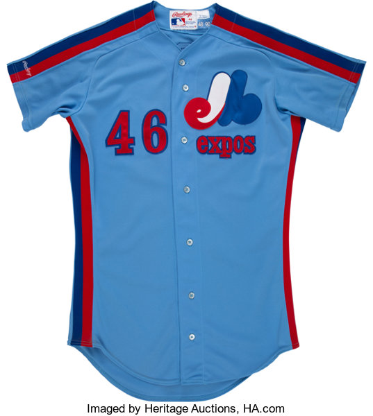 90s Size 46 Montreal Expos Jersey Rawlings Baseball Jersey 