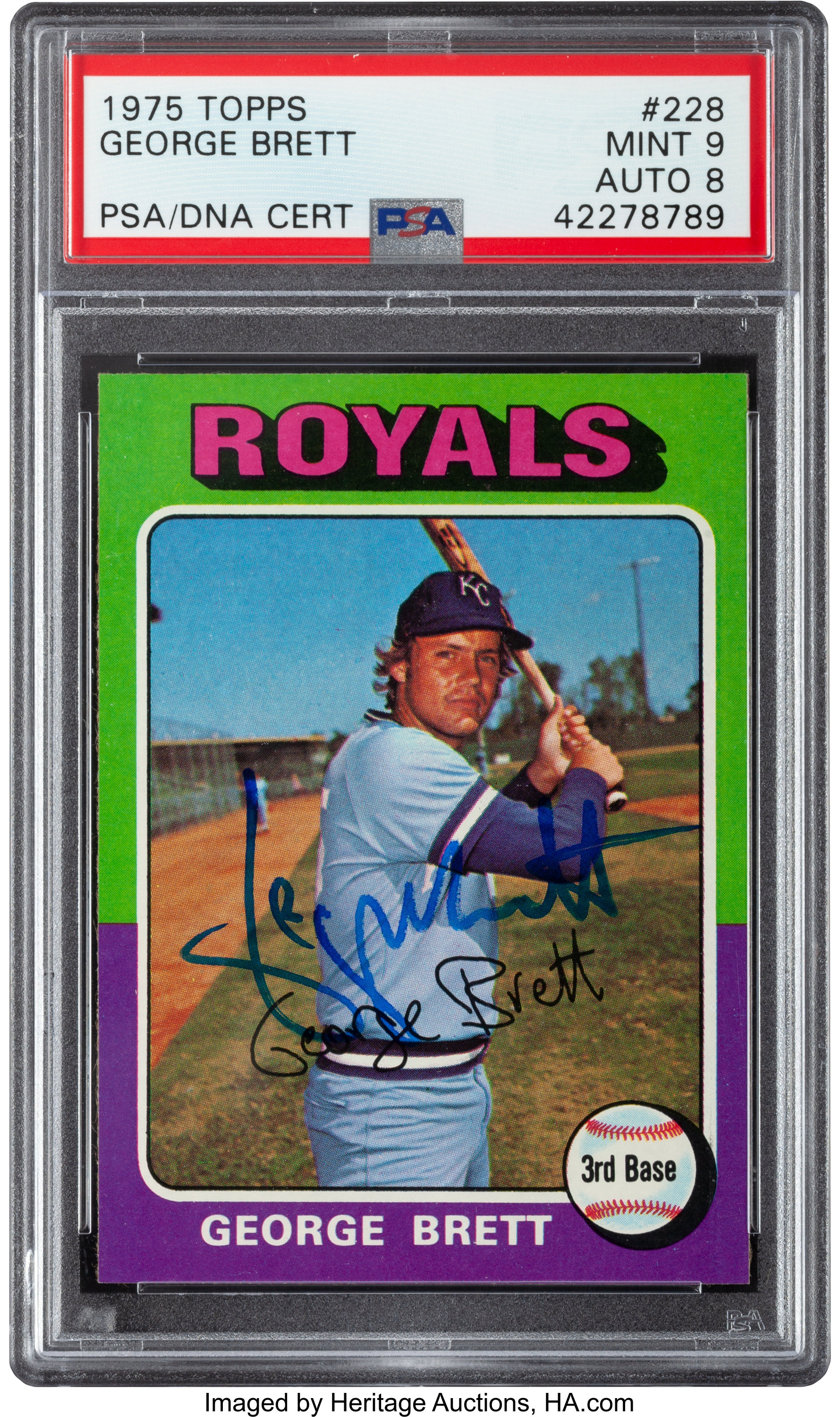 1975 Topps #228 George Brett Kansas City Royals Baseball Card