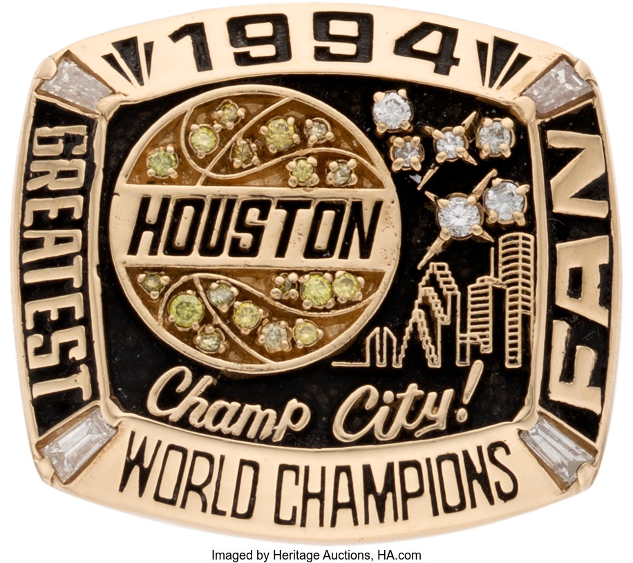 Vintage 1994 Houston Rockets NBA World Champions 94 Starter 